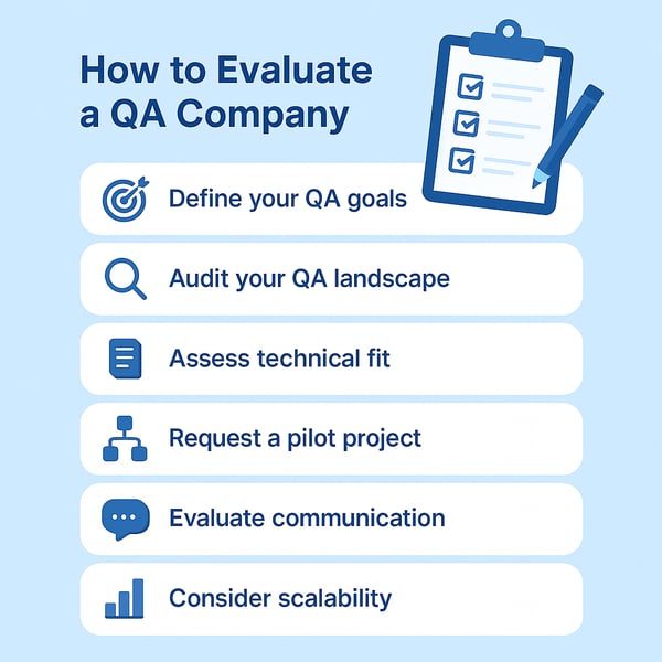 How to Evaluate and Hire a QA Testing Company (Step-by-Step)