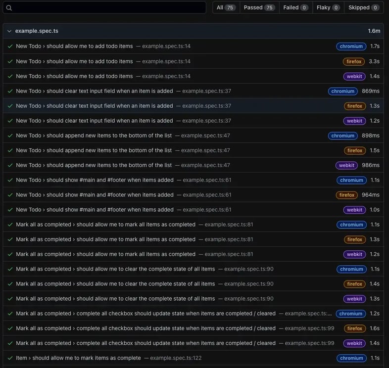interactive report on a new browser page